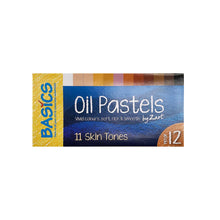 Load image into Gallery viewer, set of twelve oil pastels in skin tone colours in boxed packaging