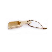 Load image into Gallery viewer, small wooden scoop with twine handle