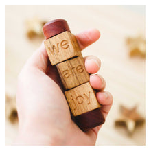 Load image into Gallery viewer, mindful spindle in childs hand displaying we are  joy
