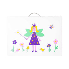 Load image into Gallery viewer, my artworx a2 size art portfolio to store children's artwork with fairy in garden design 
