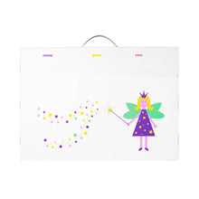 Load image into Gallery viewer, my artworx a2 size art portfolio to store children's artwork with coloured fairy garden design
